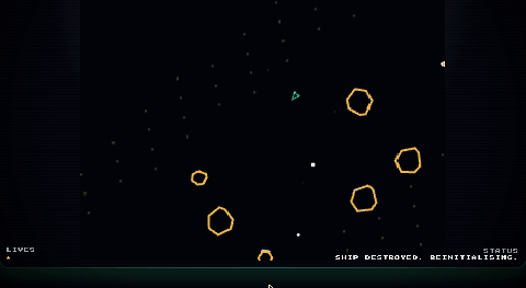 Asteroids gameplay preview